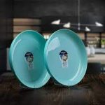 دیس گرد لبه دار لومینارک مدل دیوالی سبز - Image 3